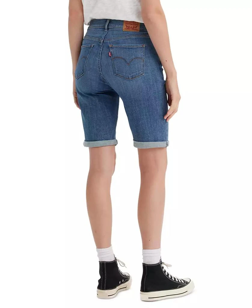 商品Levi's|Women's Stretch Mid Rise Denim Bermuda Shorts,价格¥48,第3张图片详细描述