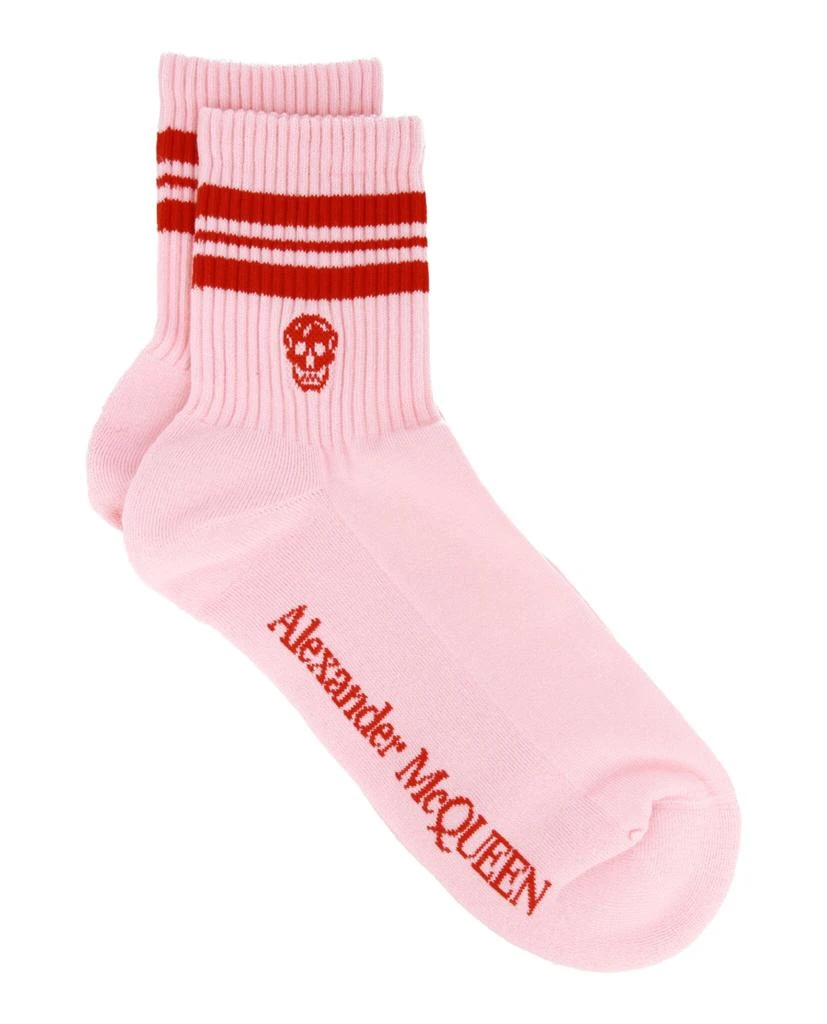 商品Alexander McQueen|Stripe And Skull Sport Socks,价格¥364,第1张图片