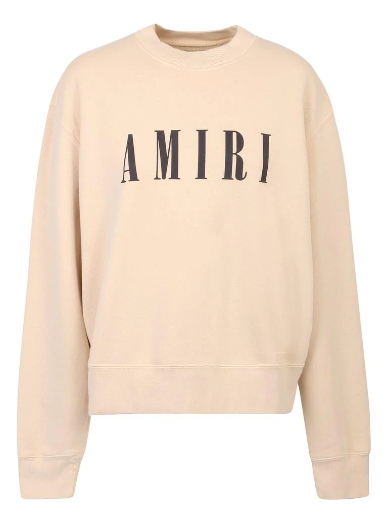 商品AMIRI|AMIRI LOGO PRINT ROUND NECK HOODIE,价格¥3019,第1张图片