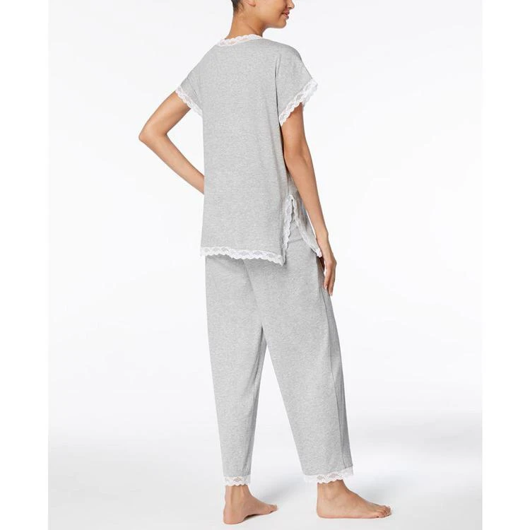 商品Ralph Lauren|Paris Fashion Lace-Trim Knit Pajama Set,价格¥368,第2张图片详细描述