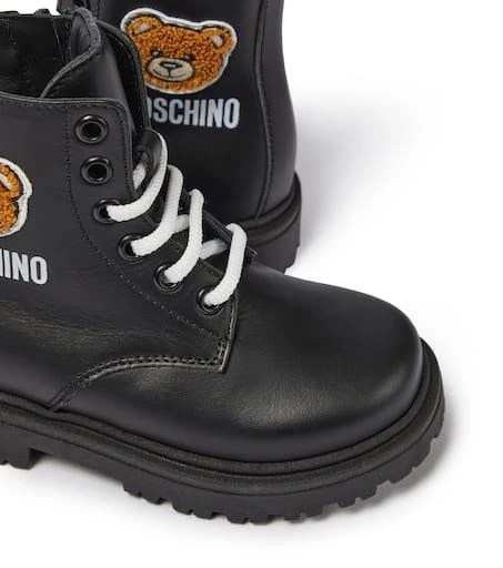 商品Moschino|泰迪绒皮革绑带靴,价格¥1577,第5张图片详细描述