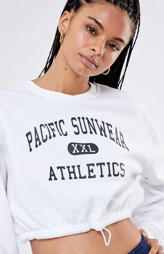 Pacific Sunwear Athletics Drawcord Cropped Sweatshirt 商品
