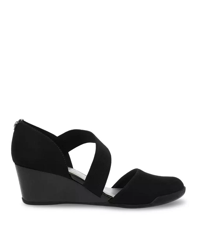 商品Anne Klein|Women's Tara Sport Asymmetrical Wedges,价格¥524,第2张图片详细描述