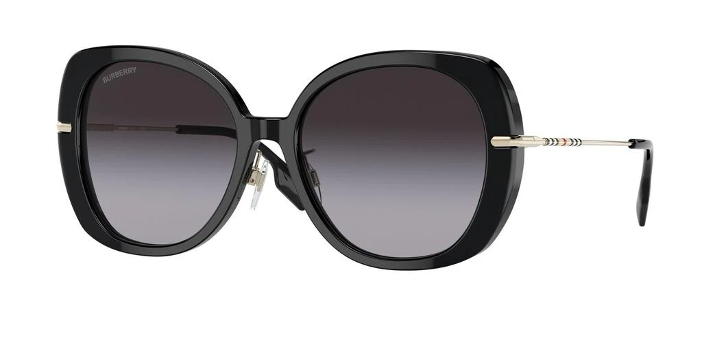 商品Burberry|Eugenie Grey Gradient Square Ladies Sunglasses BE4374F 30018G 55,价格¥947,第1张图片