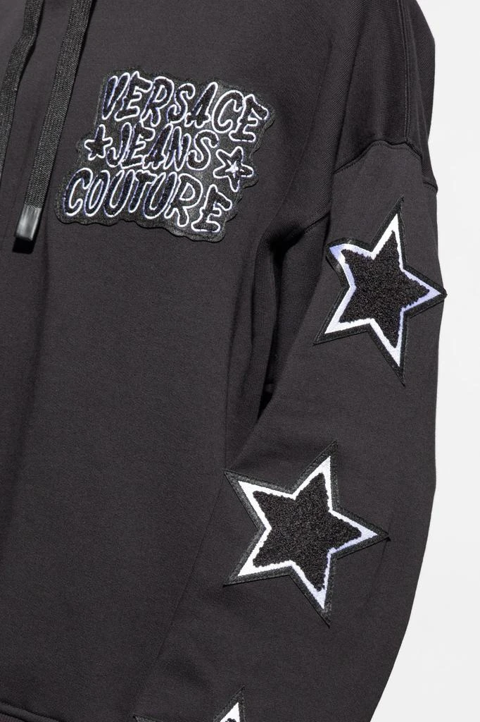 商品Versace|Versace Jeans Couture Star Patch Drawstring Hoodie,价格¥1428,第4张图片详细描述