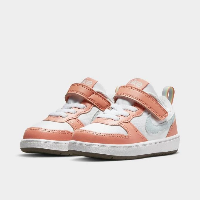 商品NIKE|Girls' Toddler Nike Court Borough Low 2 SE Casual Shoes,价格¥345,第2张图片详细描述