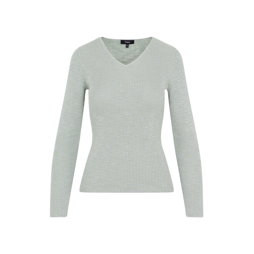 Theory V-Neck Long-Sleeved Sweater商品第1张图片规格展示