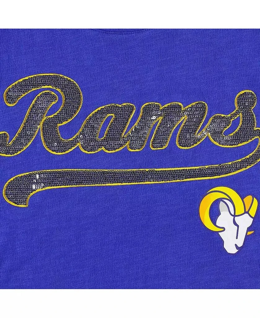 商品Tommy Hilfiger|Women's Royal Los Angeles Rams Justine Long Sleeve Tunic T-shirt,价格¥579,第2张图片详细描述