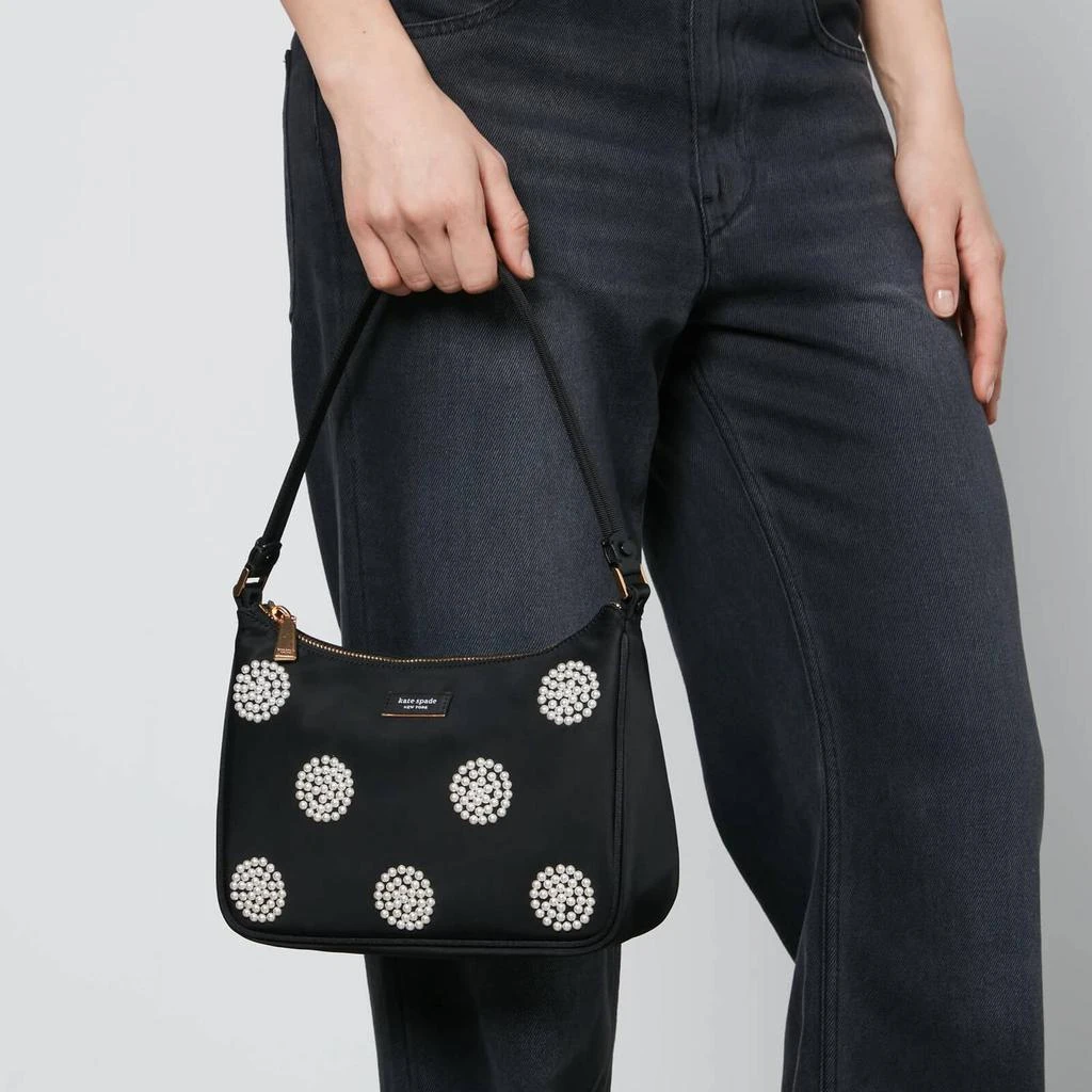 商品Kate Spade|Kate Spade New York Sam Pearl Embellished Small Nylon Shoulder Bag,价格¥1126,第2张图片详细描述