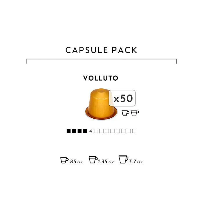 商品Nespresso|Volluto Capsules, 50 Count,价格¥322,第3张图片详细描述