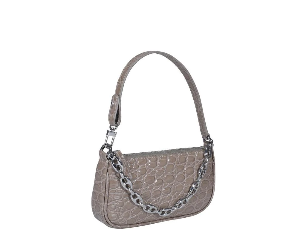 商品by FAR|By Far Rachel Embossed Chain Detailed Mini Shoulder Bag,价格¥1276,第3张图片详细描述