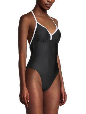 商品DKNY|T-Back One-Piece Swimsuit,价格¥150,第5张图片详细描述