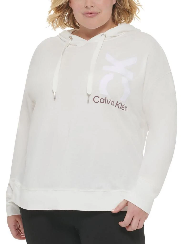 商品Calvin Klein|Plus Womens Athletic Pullover Hoodie,价格¥287,第2张图片详细描述