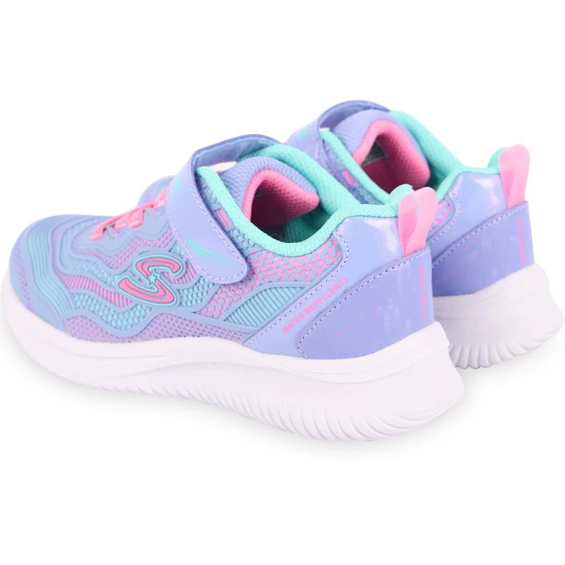 商品SKECHERS|Jumpsters glittery velcro strap logo sneakers in lilac,价格¥541,第2张图片详细描述