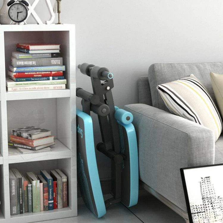 商品Hivvago|Abdominal Twister Trainer with Adjustable Height Exercise Bench-Blue,价格¥868,第2张图片详细描述