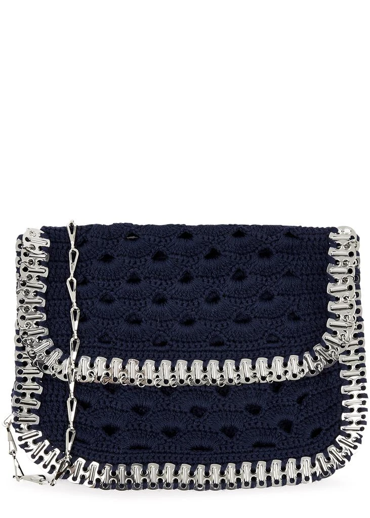 商品Paco Rabanne|Messenger large navy wool shoulder bag,价格¥4469,第1张图片