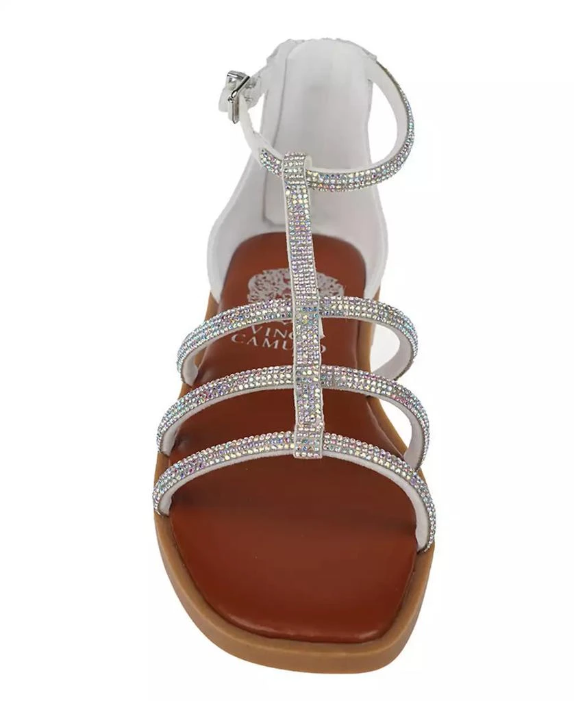 商品Vince Camuto|Big Girl's Fashion Sandal with Micro Stone Strappy Upper Glass stones/Polyester Sandals,价格¥216,第4张图片详细描述