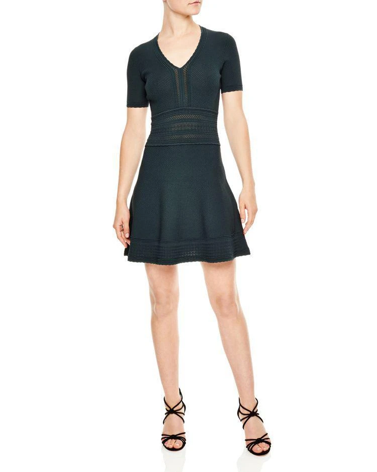 商品Sandro|Betsy Open-Knit Detail Dress,价格¥1092,第1张图片