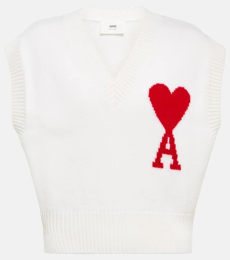 商品AMI|Intarsia virgin wool sweater vest,价格¥1986,第1张图片