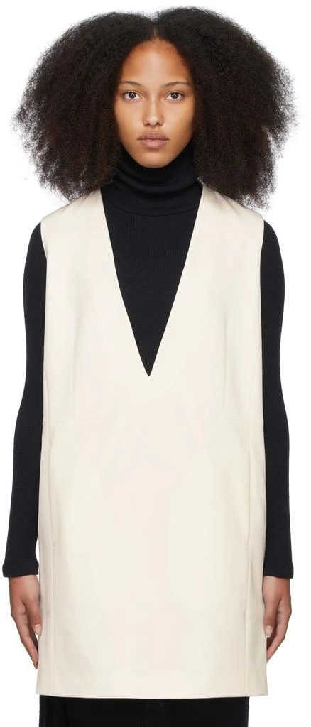 商品MAISON MARGIELA|Off-White V-Neck Dress,价格¥2520,第1张图片