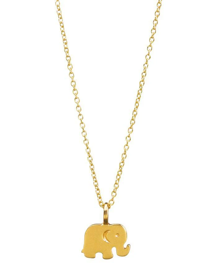 商品Dogeared|Good Luck Elephant Necklace, 18" 好运小象项链,价格¥322,第2张图片详细描述