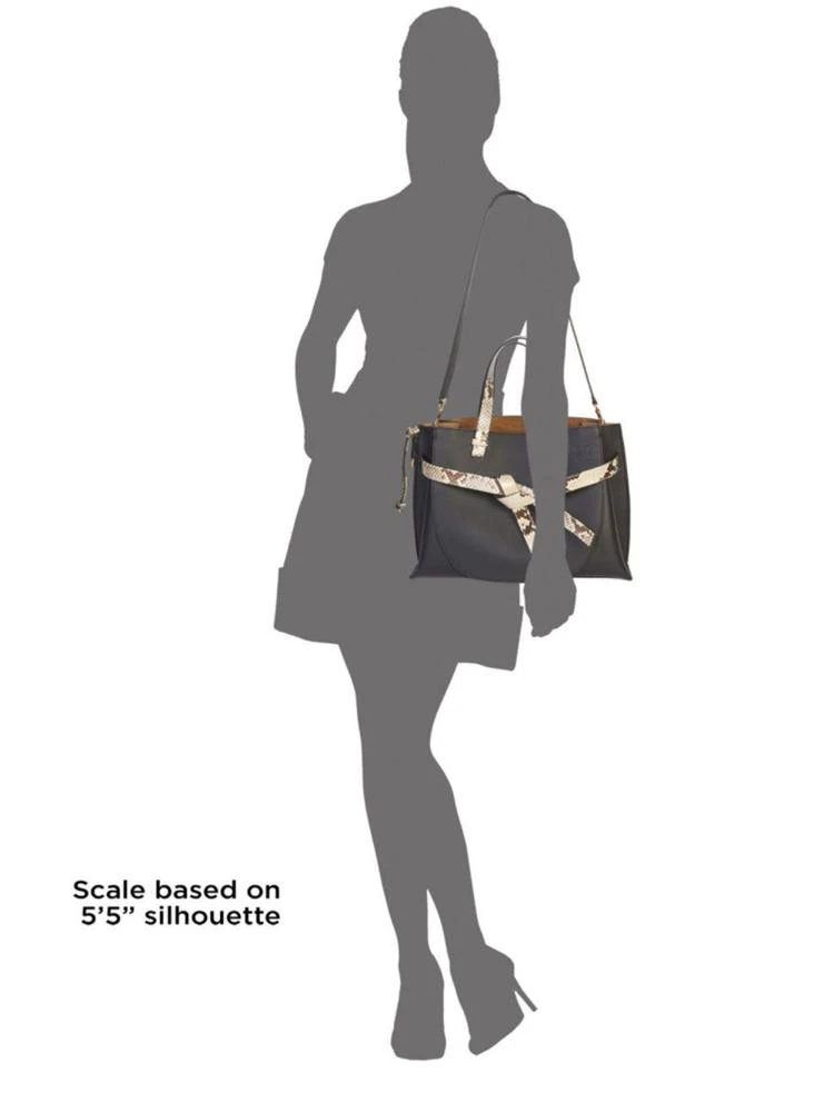 商品Loewe|Soft Grained Leather Gate Tote With Python Trim,价格¥26198,第3张图片详细描述