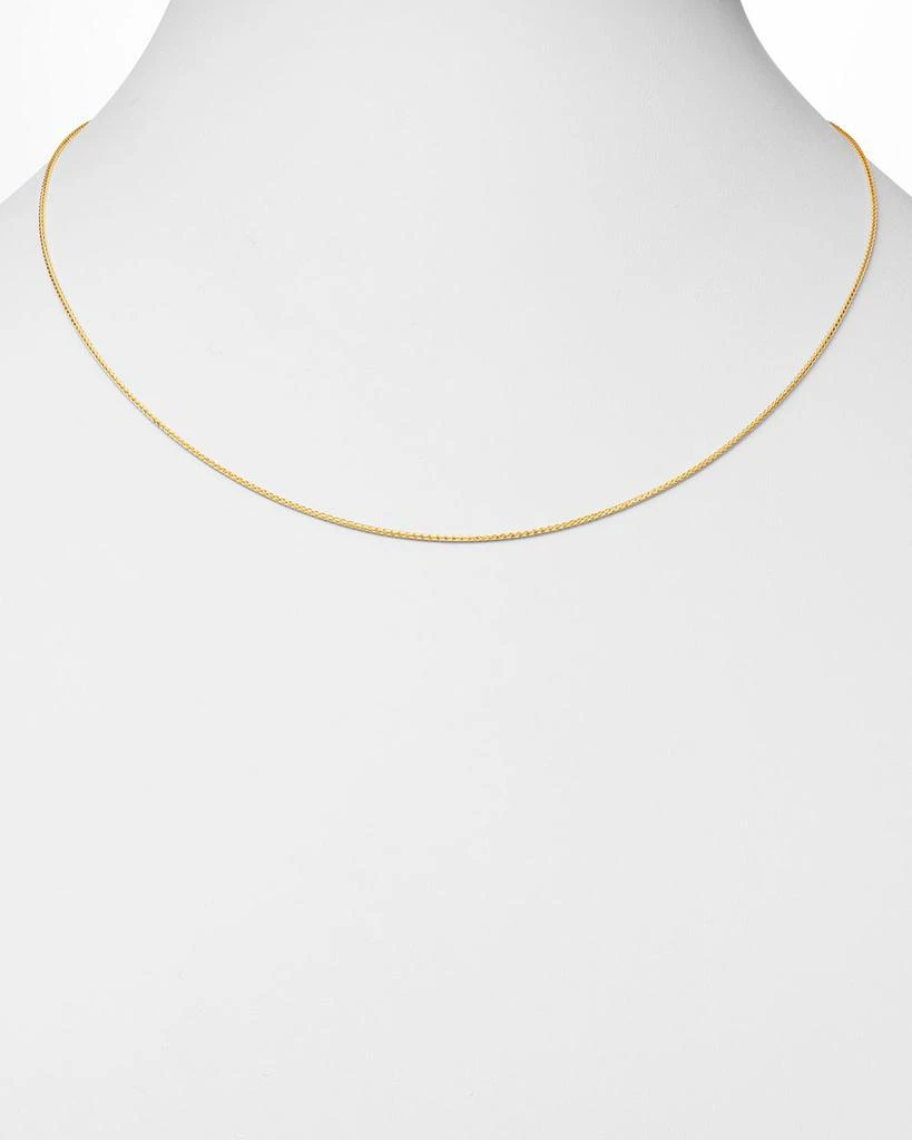 商品Bloomingdale's Fine Collection|Wheat Link Chain Necklace in 14K Yellow Gold or 14K White Gold - Exclusive,价格¥6370,第2张图片详细描述