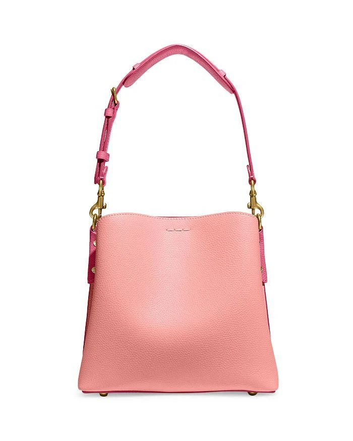 COACH Willow Large Color Block Leather Bucket Bag 4