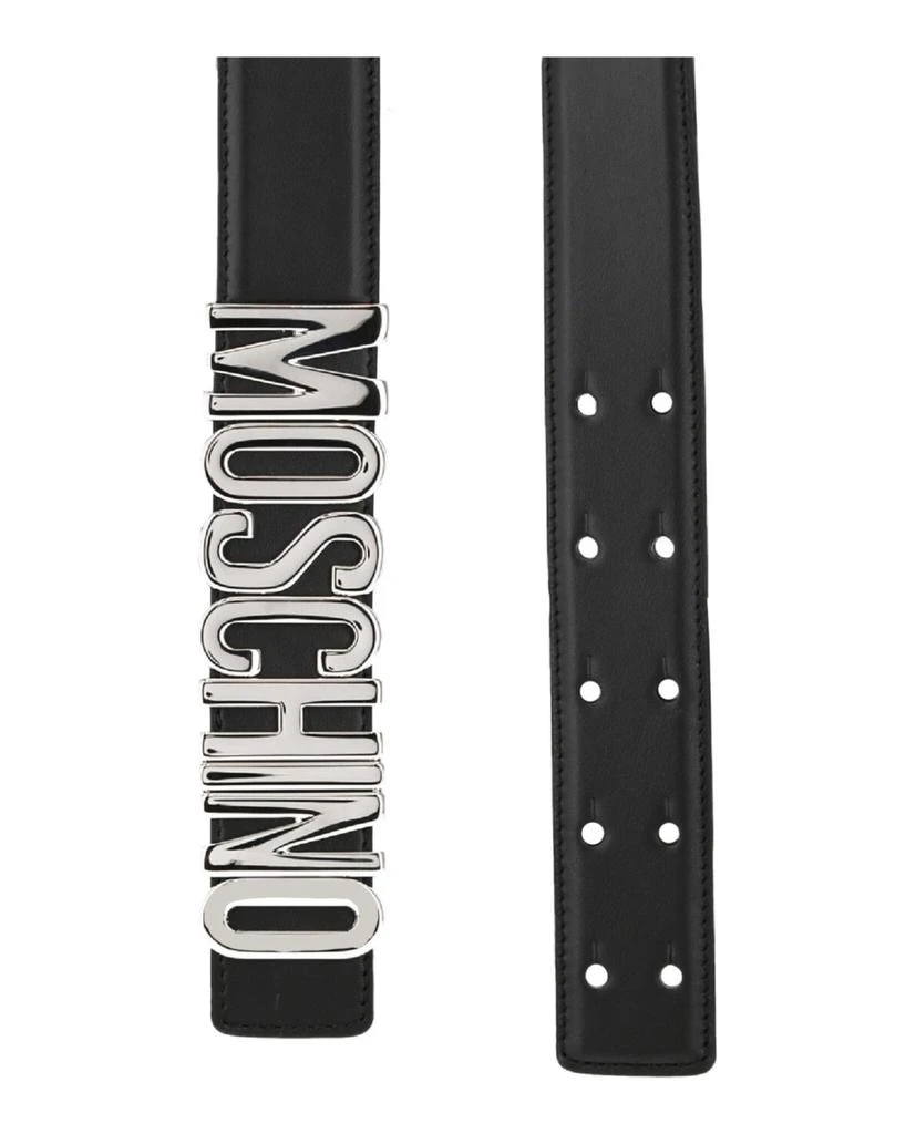 商品Moschino|Thick Leather Logo Belt,价格¥1327,第2张图片详细描述