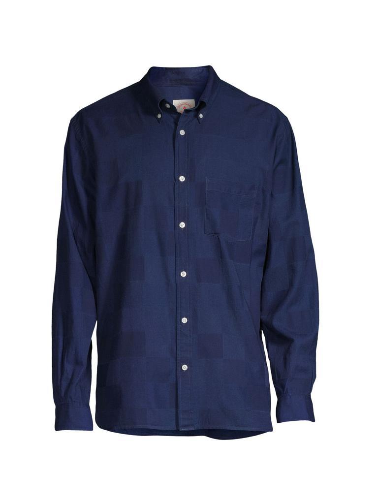 商品Brooks Brothers|Red Fleece Geometric-Pattern Chambray Shirt,价格¥222,第5张图片详细描述
