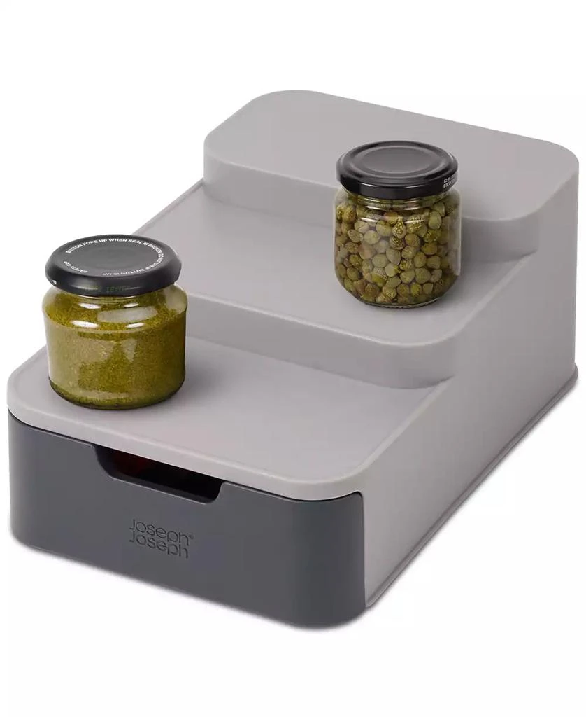 商品Joseph Joseph|CupboardStore Compact Tiered Organizer with Drawer,价格¥194,第4张图片详细描述