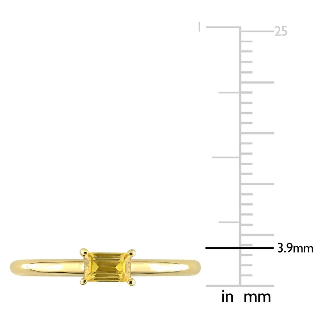 商品Julianna B|10k Yellow Gold Yellow Sapphire Stackable Ring,价格¥2863,第4张图片详细描述