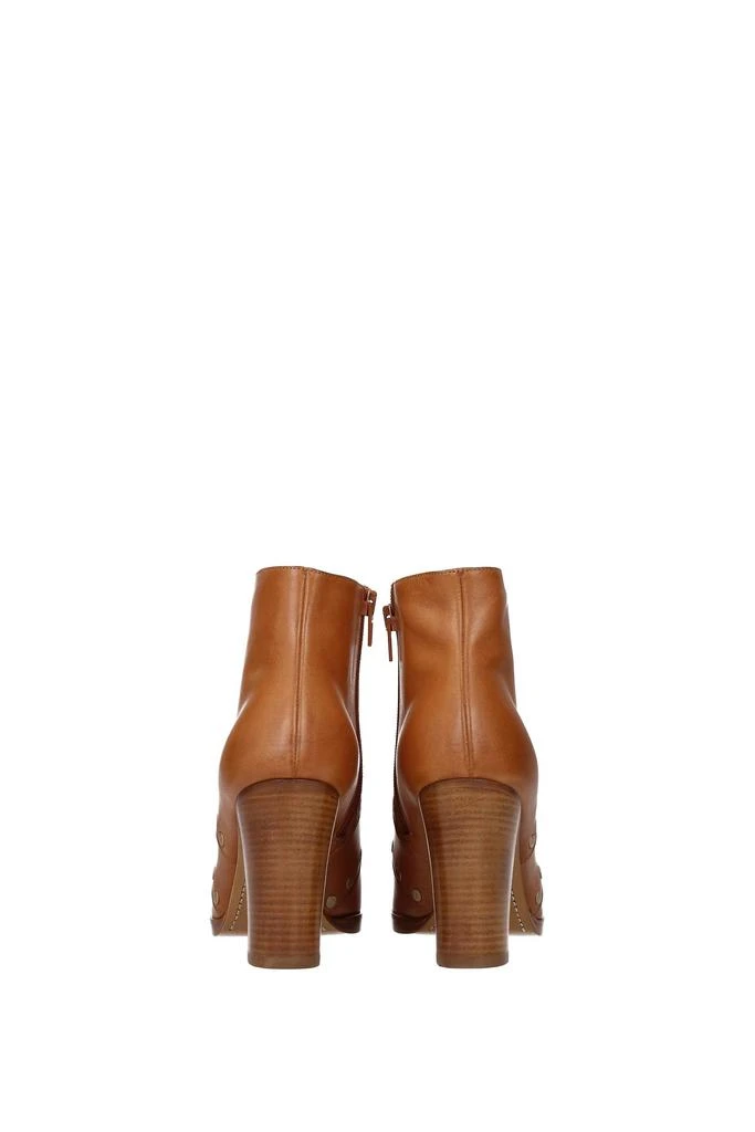 商品Celine|Ankle boots Leather Brown Tan,价格¥3629,第5张图片详细描述