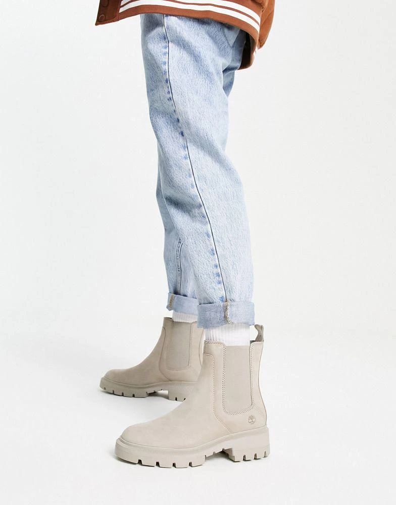 商品Timberland|Timberland Cortina Valley chelsea boots in beige,价格¥1514,第3张图片详细描述