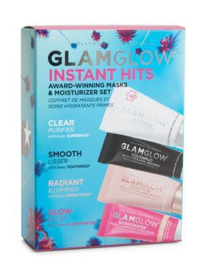 商品Glamglow|4-Piece Instant Hits Face Mask & Moisturizer Set,价格¥185,第2张图片详细描述