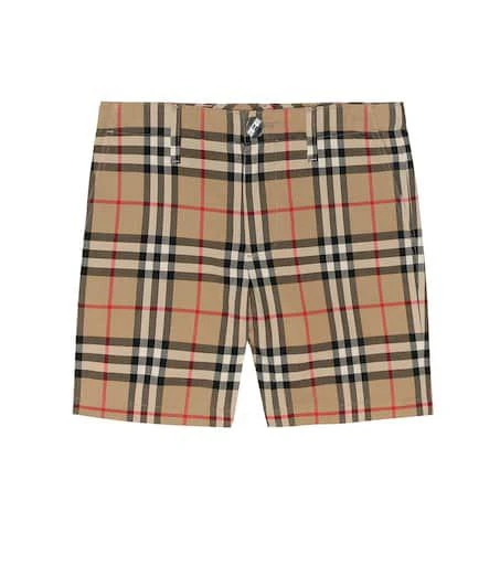 商品Burberry|Vintage Check棉质短裤,价格¥1116,第1张图片