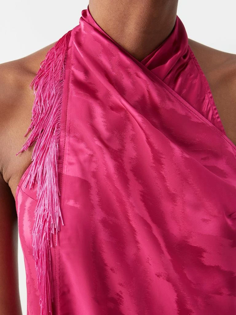 商品Taller Marmo|Samba fringed jacquard-satin mini dress,价格¥2047,第3张图片详细描述