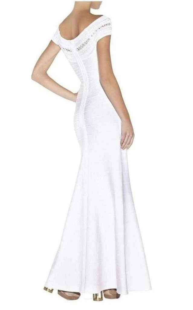 商品Herve Leger|Sophia Braided Ottoman Crochet Gown,价格¥7796,第3张图片详细描述