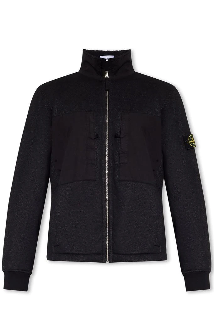 商品Stone Island|Stone Island High-Neck Zipped Sweatshirt,价格¥2508,第1张图片