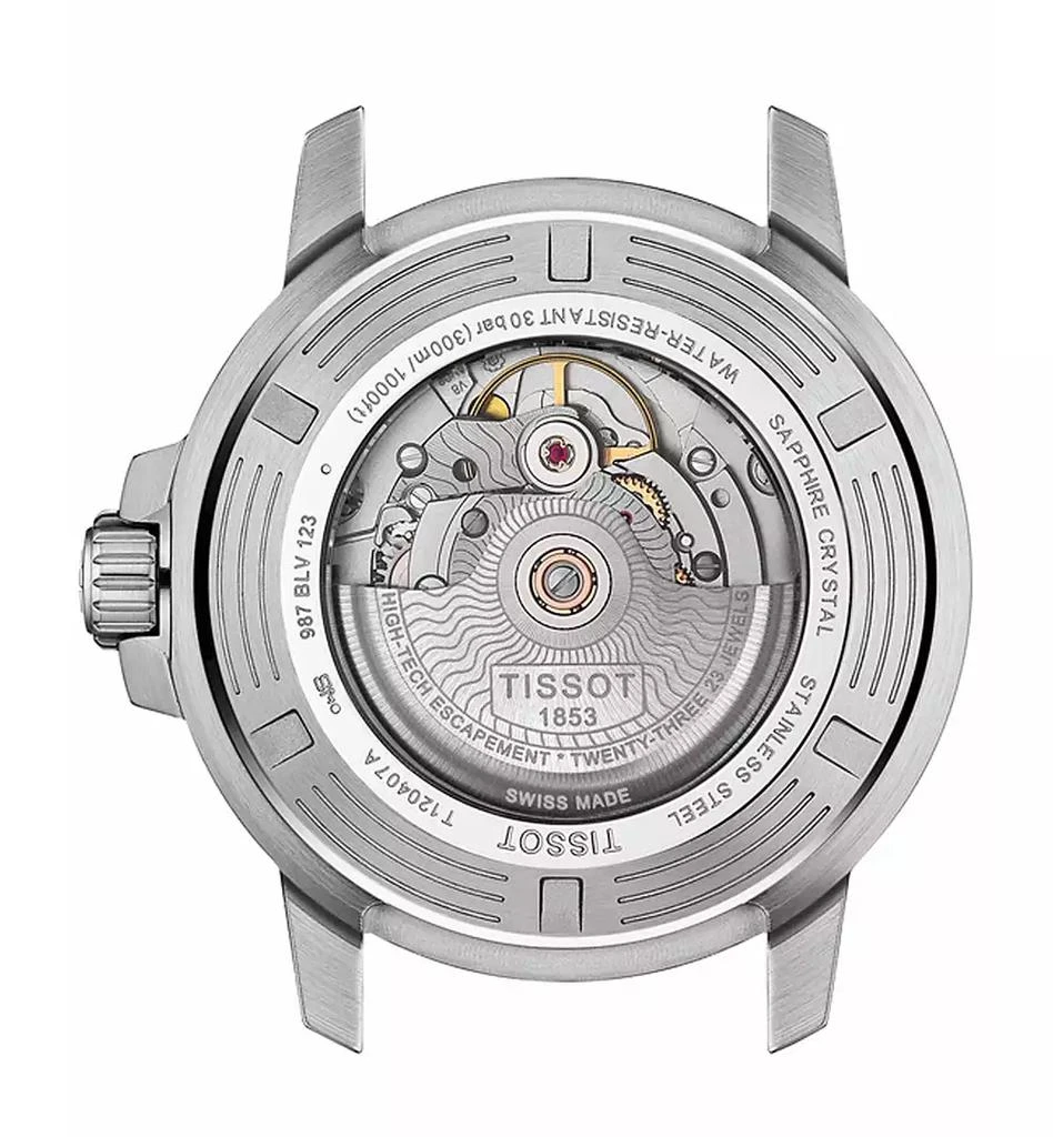 商品Tissot|Men's Swiss Automatic Seastar 1000 Stainless Steel Bracelet Watch 43mm,价格¥6020,第3张图片详细描述