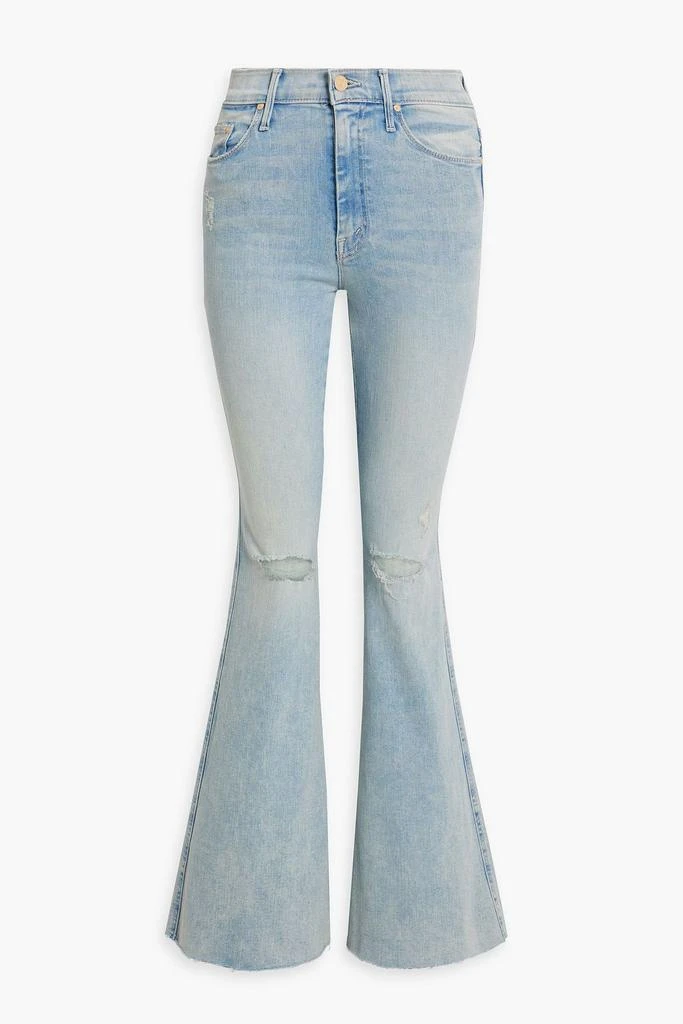 商品MOTHER|Super Cruiser distressed mid-rise flared jeans,价格¥995,第1张图片