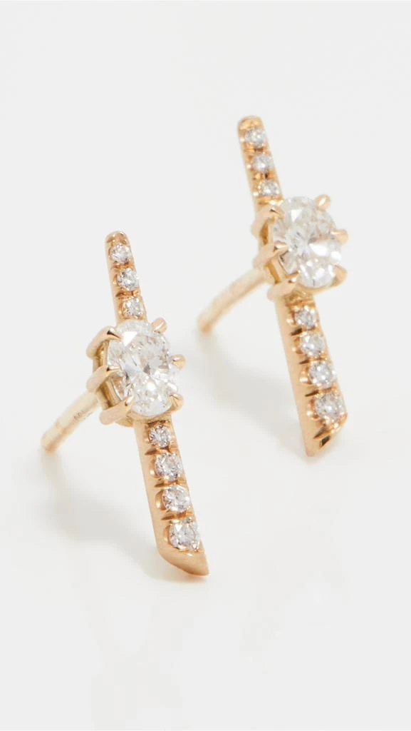 商品Jade Trau|Jade Trau 18k Rae 密镶耳钉,价格¥21730,第4张图片详细描述