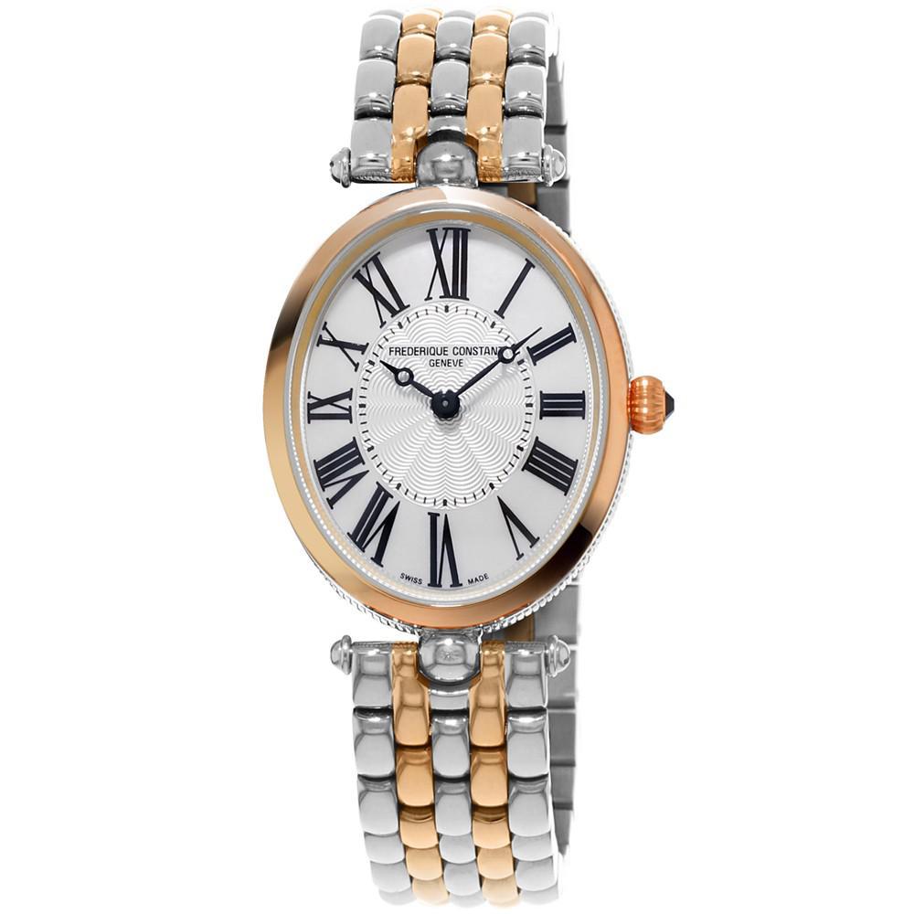 商品Frederique Constant|Women's Swiss Art Deco Two-Tone Stainless Steel Bracelet Watch 30x25mm,价格¥11694,第1张图片