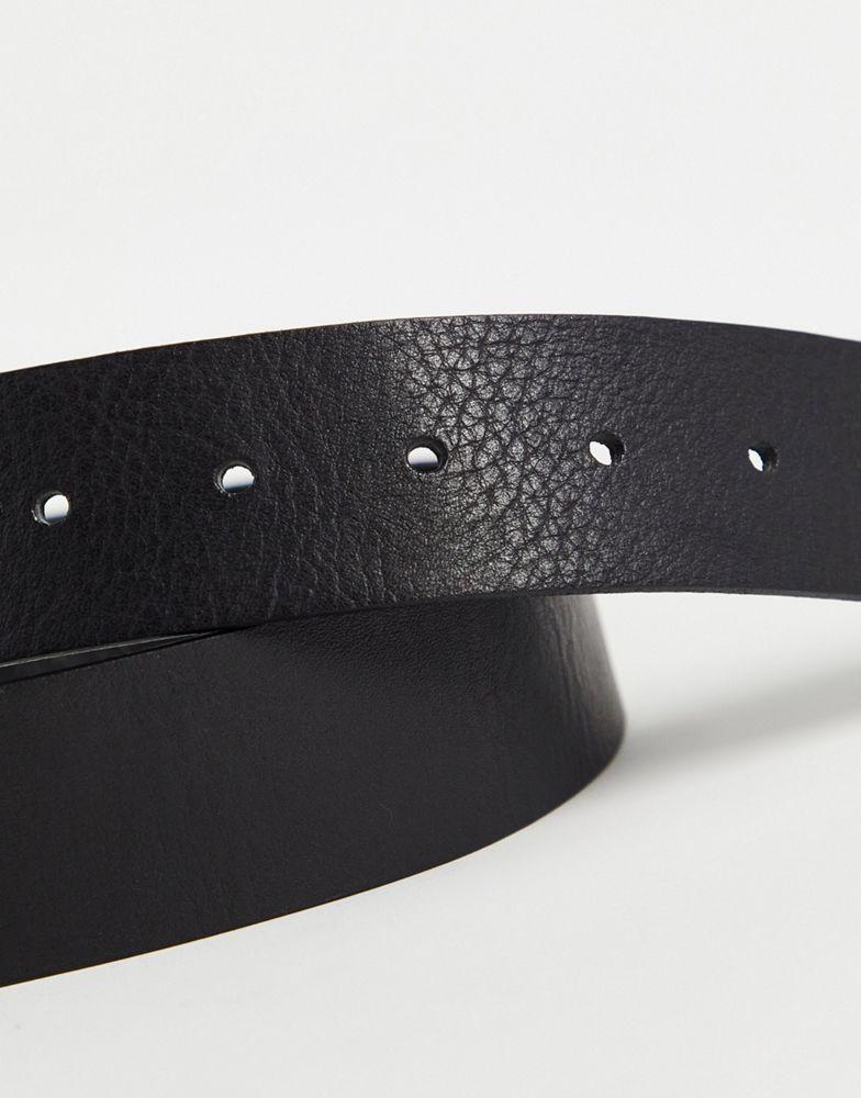 Boss Serge belt in black商品第3张图片规格展示