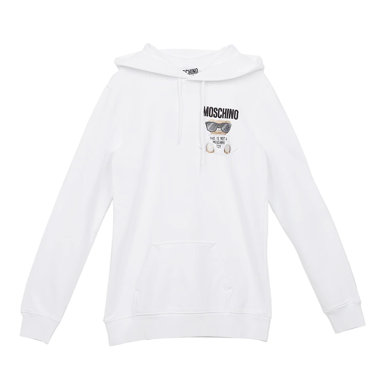 【清仓特价】MOSCHINO 莫斯奇诺 女士白色棉质休闲连帽卫衣17095527 白色/红色/黑色 商品