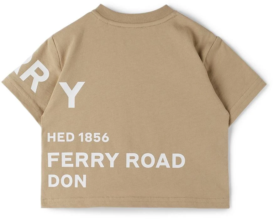 商品Burberry|驼色 Horseferry Print 婴儿 T 恤,价格¥1385,第2张图片详细描述