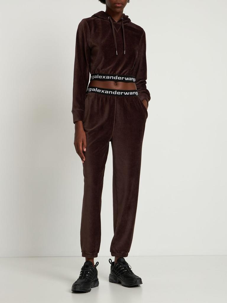 商品Alexander Wang|Stretch Corduroy Sweatpants W/ Logo,价格¥2117,第1张图片