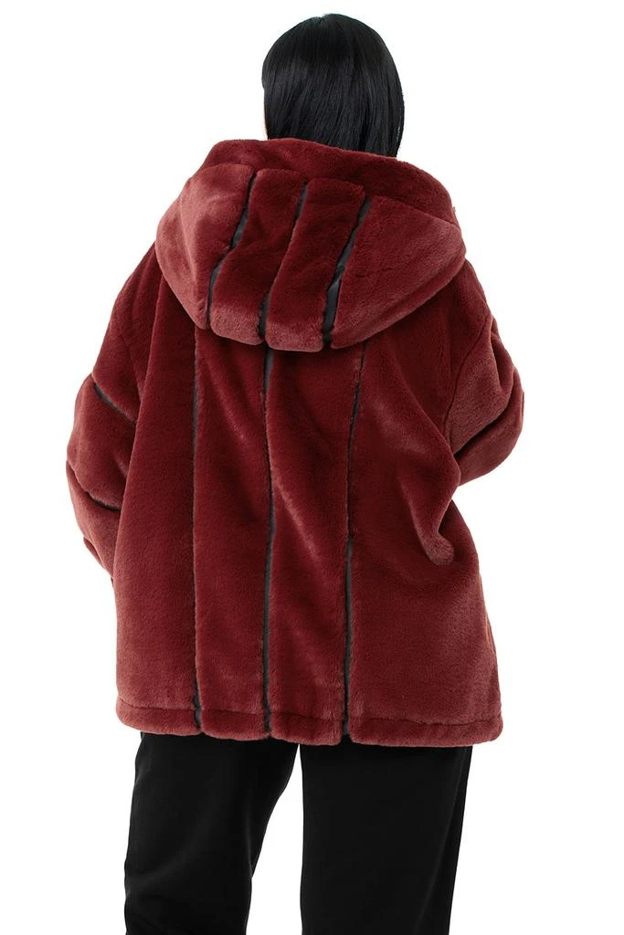 Knock Out Faux Fur Jacket - Cranberry 商品
