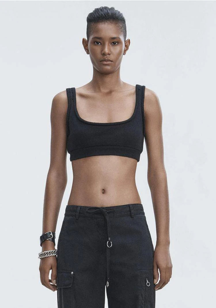 商品Alexander Wang|FLEECE BRALETTE,价格¥588,第3张图片详细描述