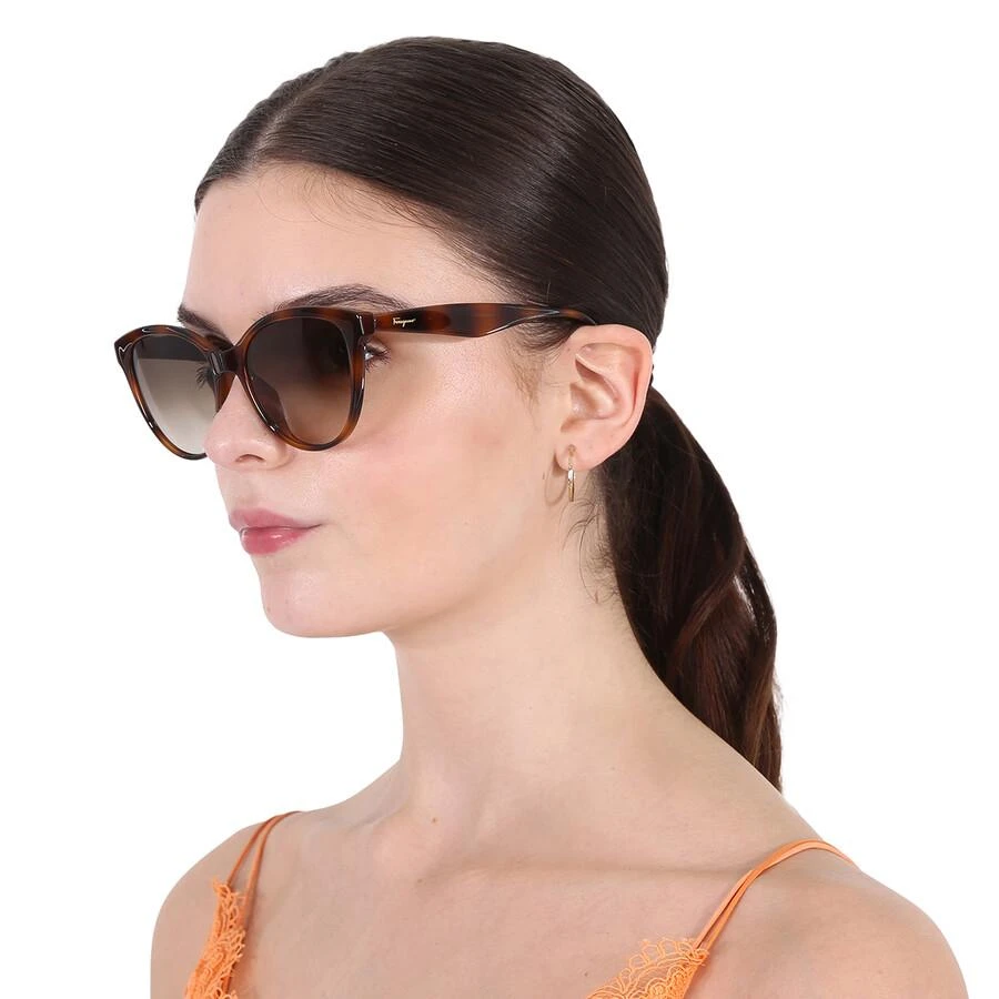商品Salvatore Ferragamo|Salvatore Ferragamo Grey Gradient Butterfly Ladies Sunglasses SF1073S 240 54,价格¥414,第2张图片详细描述